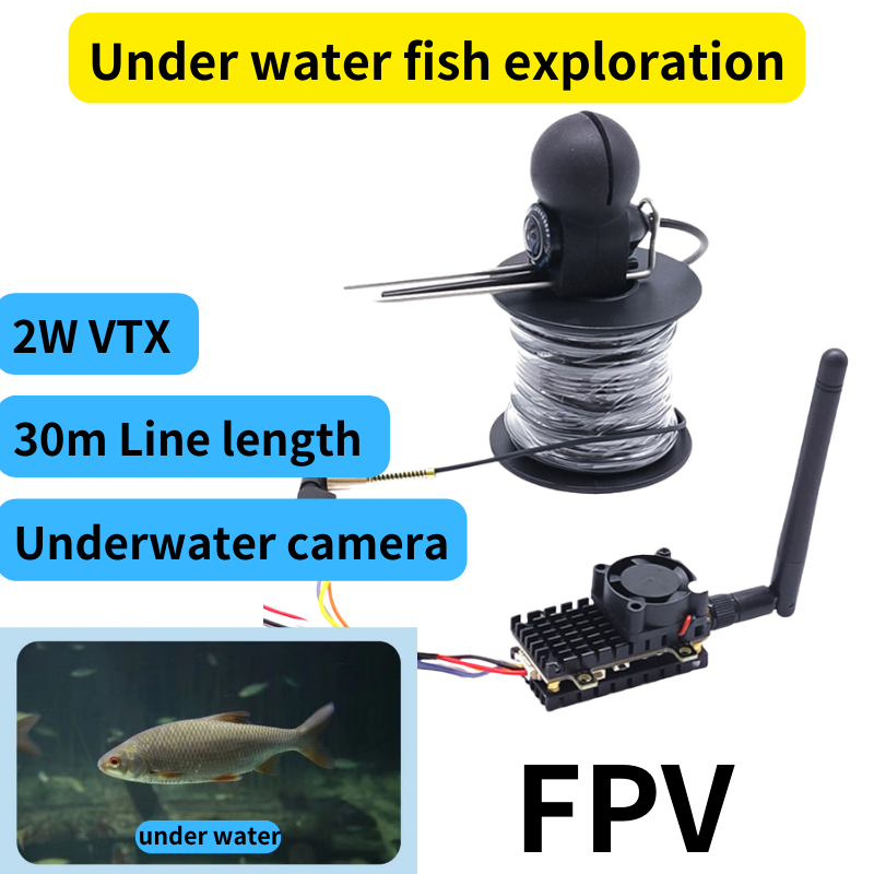 Fishing Boat Anchor - 2 ワット画像伝送ワイヤレス水中魚検出カメラリモコンボートアンカー魚釣り深さを測定することができます