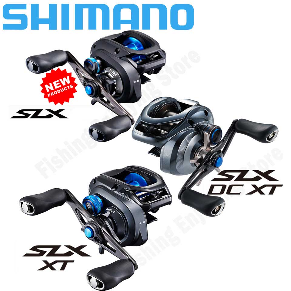 Shimano Reel Stradic - SHIMANO-SLX ccベイトキャスティングフィッシングリール,インフィニティブレーキシステム,比率8.2, 7.2, 6.3,ハガーヌボディ,XT, SLX,新品