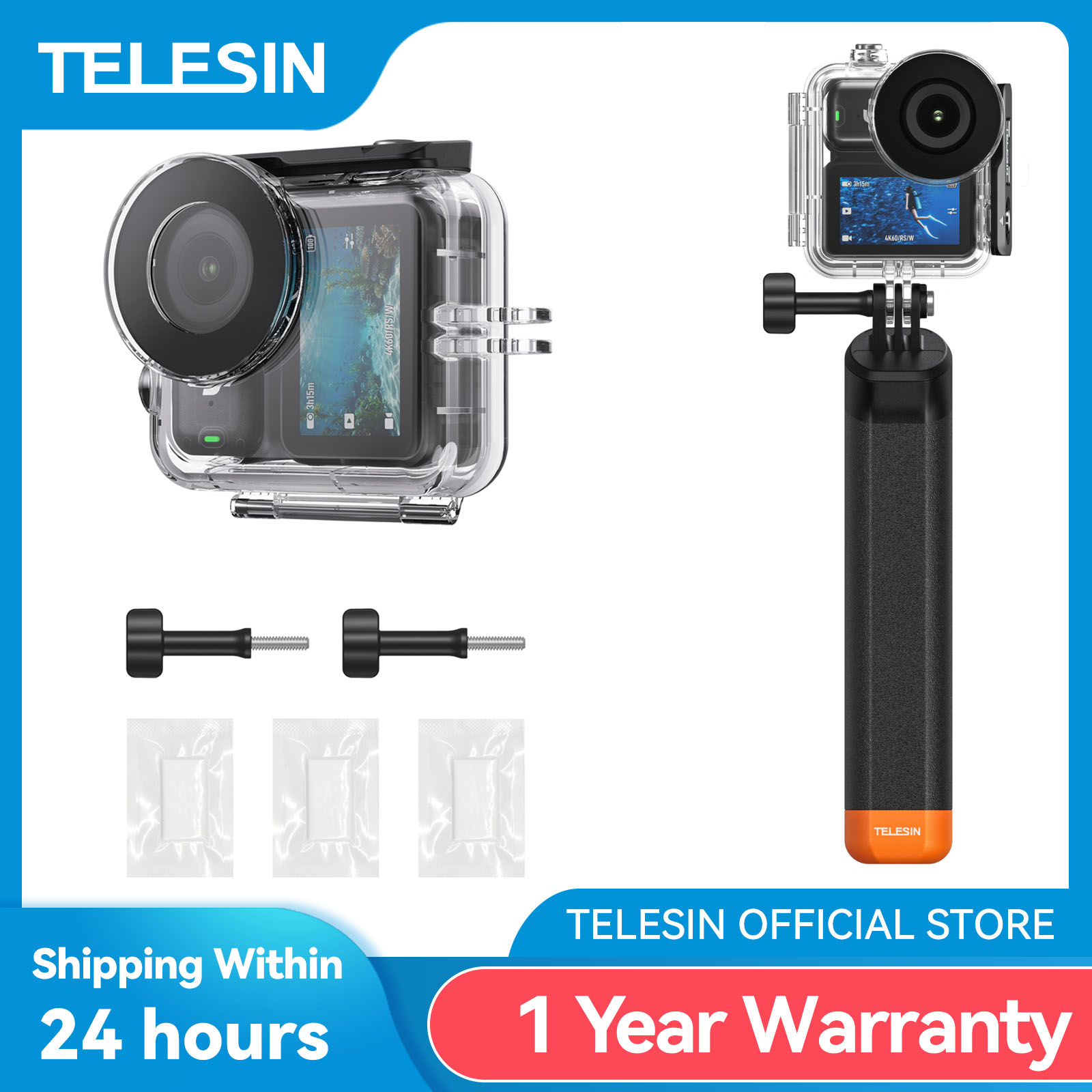 Fishing Boat Cover - TELESIN 60 メートルダイビング防水ケース DJI OSMO ナノ水中防曇ハウジングカバー