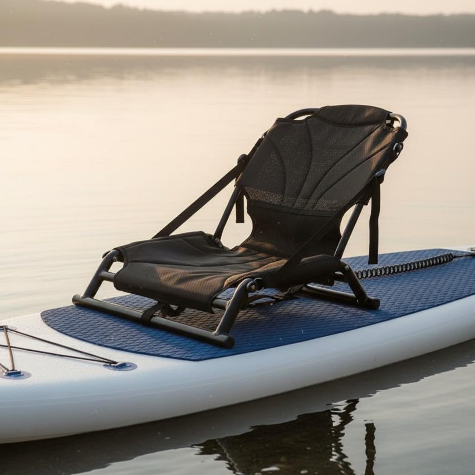 Fishing Boat Seat - カヤック背もたれシート通気性メッシュフィッシングカヤックシート調節可能な小型ボートチェア耐久性のある金属フレーム水生アクティビティ用