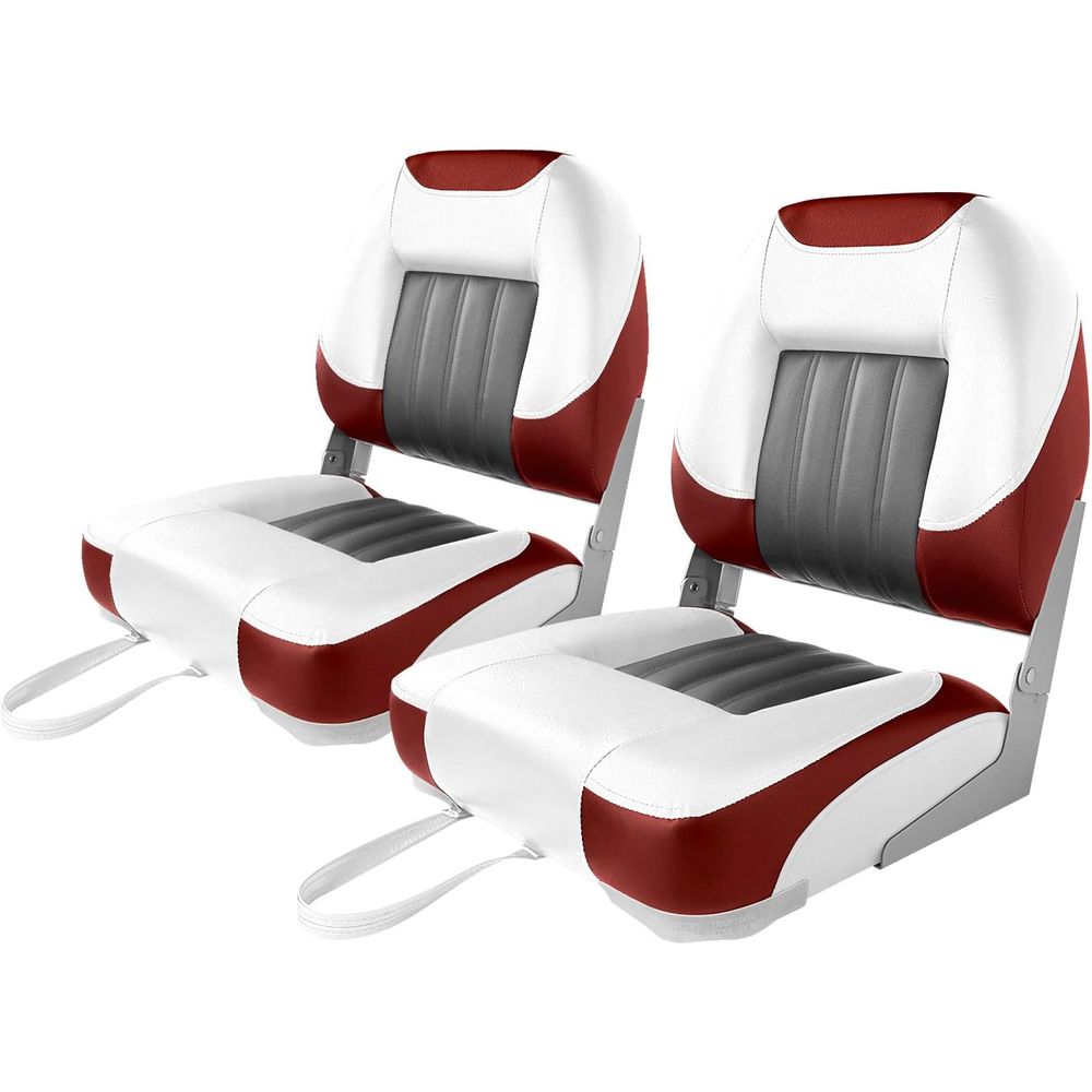 Fishing Boat Seat - デラックスローバック/ハイバックボートシート、折りたたみ式フィッシングボートシート