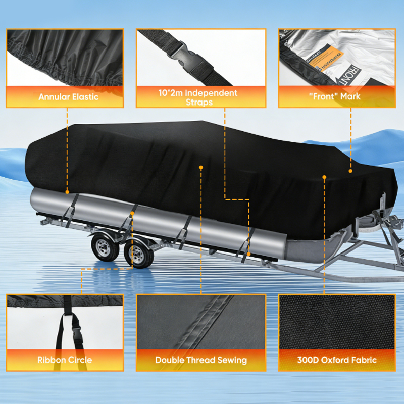 耐久性のあるボートカバー、防風・破れ防止設計、クイックリリー - Fishing Boat Cover のレビューと価格