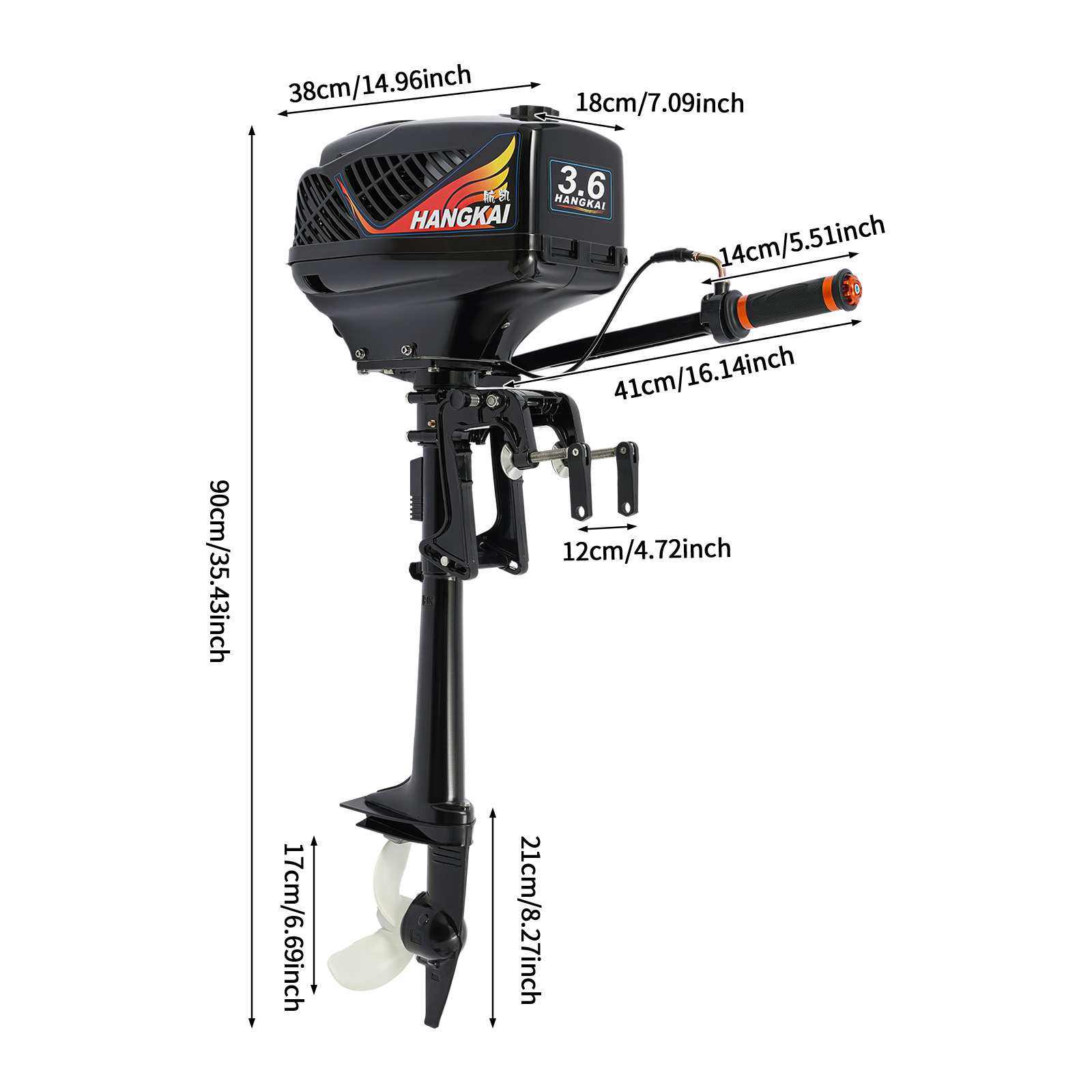 船外機、ガソリン船外機、2ストローク船外エンジン、3.6馬力 - Fishing Boat Trolling Motor のレビューと価格